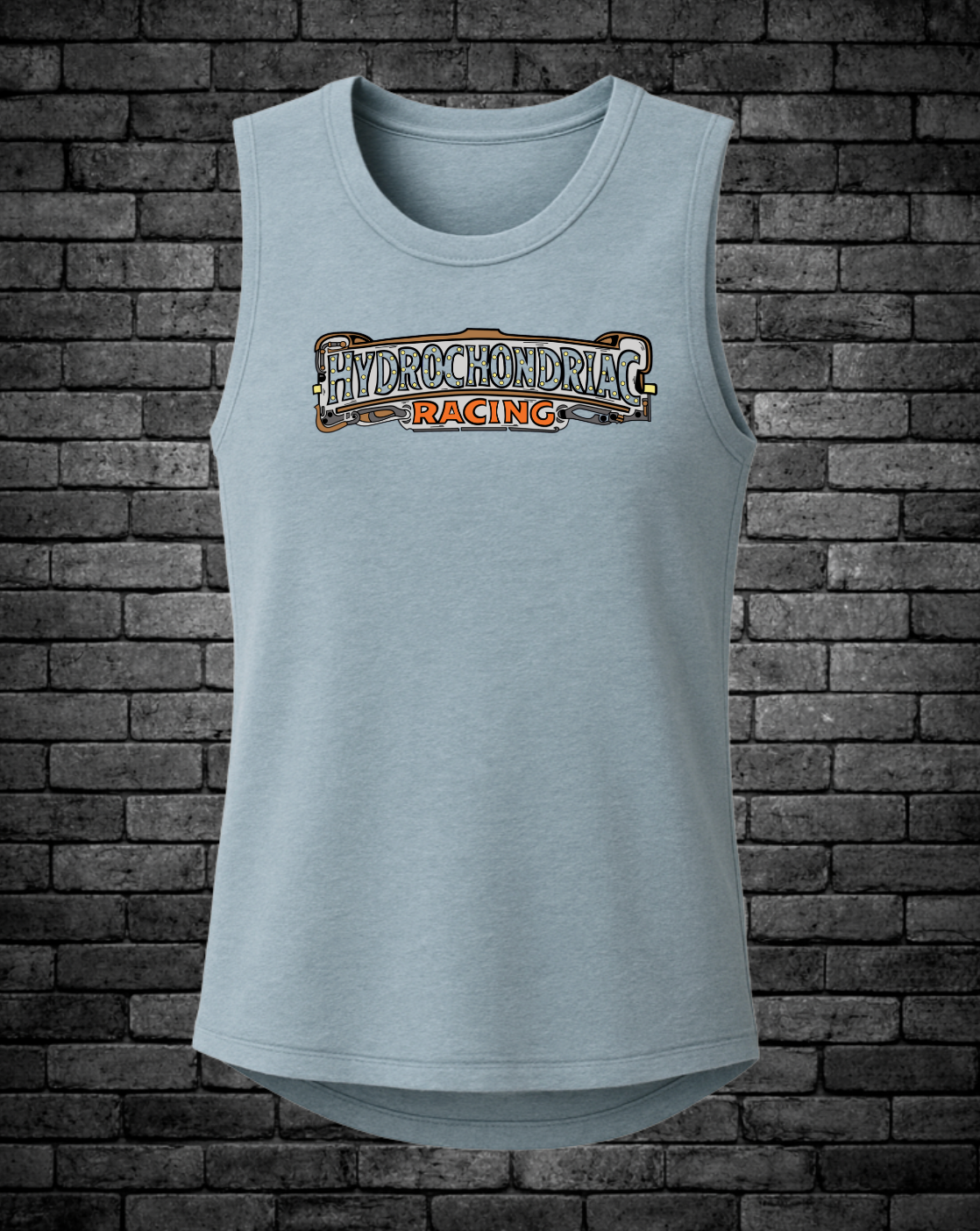 2026 Steampunk Hydrochondriac Racing Ladies Muscle Tank