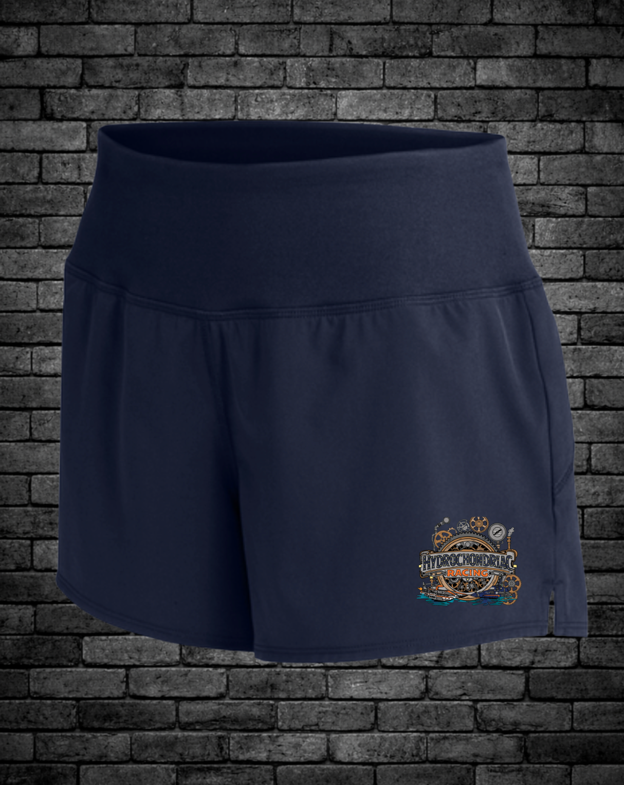 2026 Steampunk Hydrochondriac Racing Women's Athletic Shorts