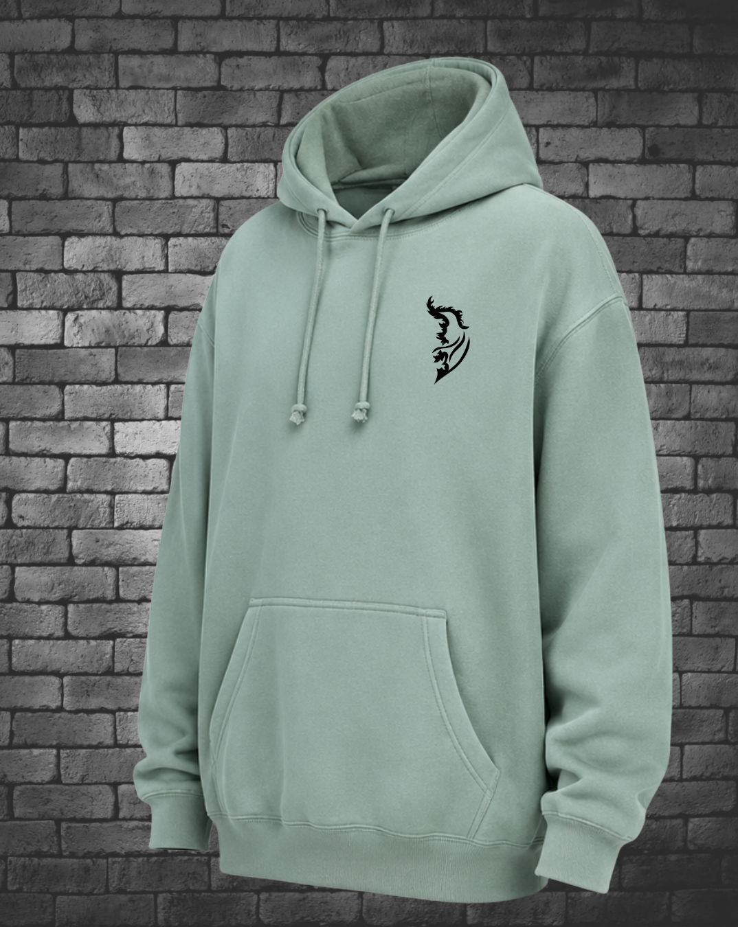 Eye with Feather Heavy Weight Hoodie