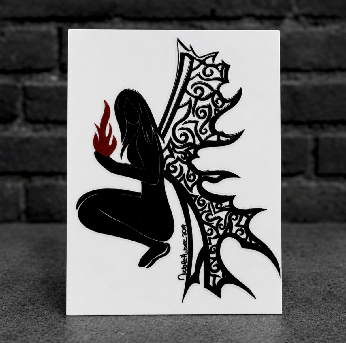 Fire Angel UV Decal Sticker