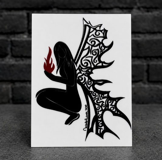 Fire Angel UV Decal Sticker