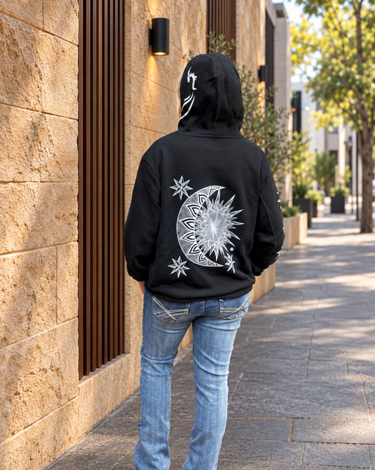 Sun & Moon Hoodie – Balance in Every Shadow