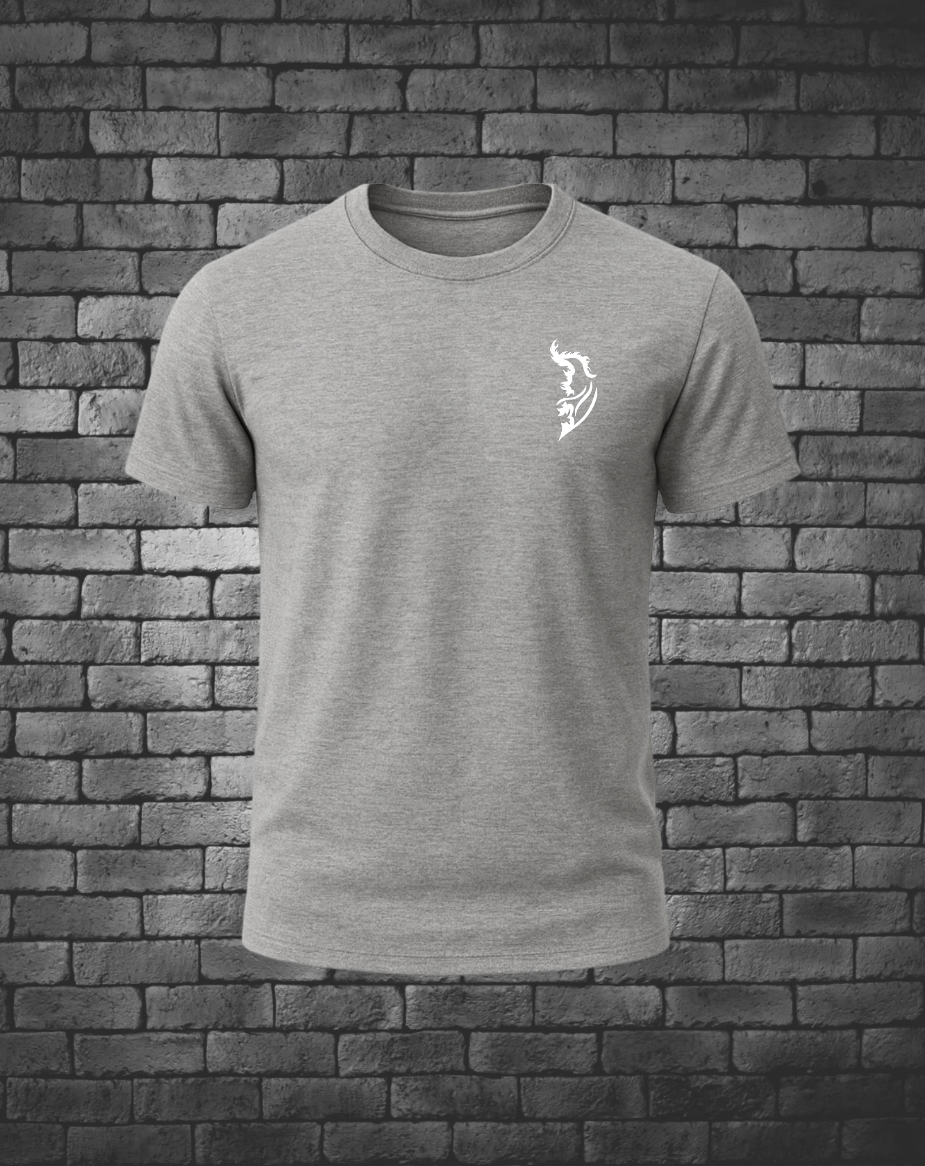 White Angel Wing logo on left chest