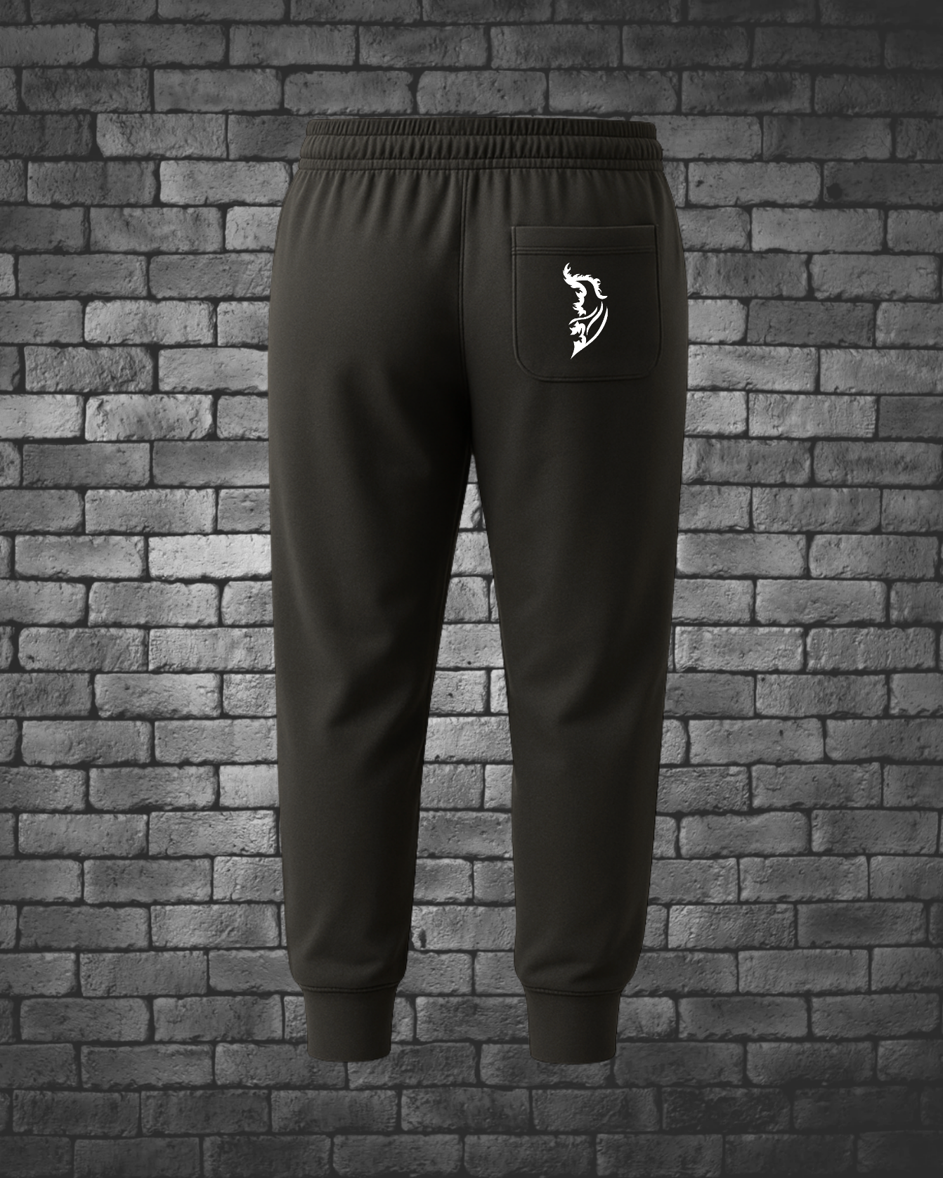 White Angel Wing logo on back pocket