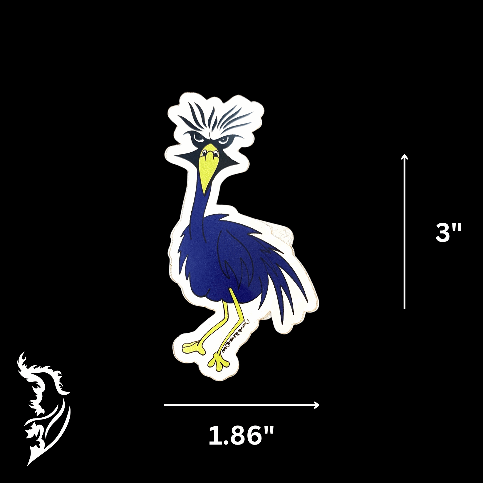 Angry Bird Hand - drawn Vinyl Sticker