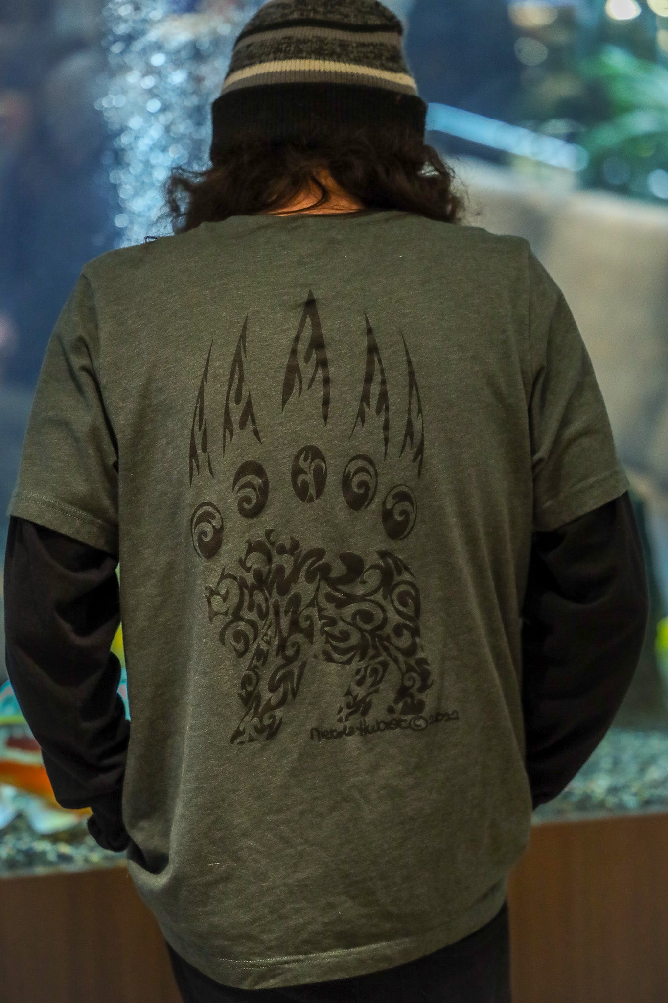 Bear Paw Hand-drawn T-Shirt | Men's