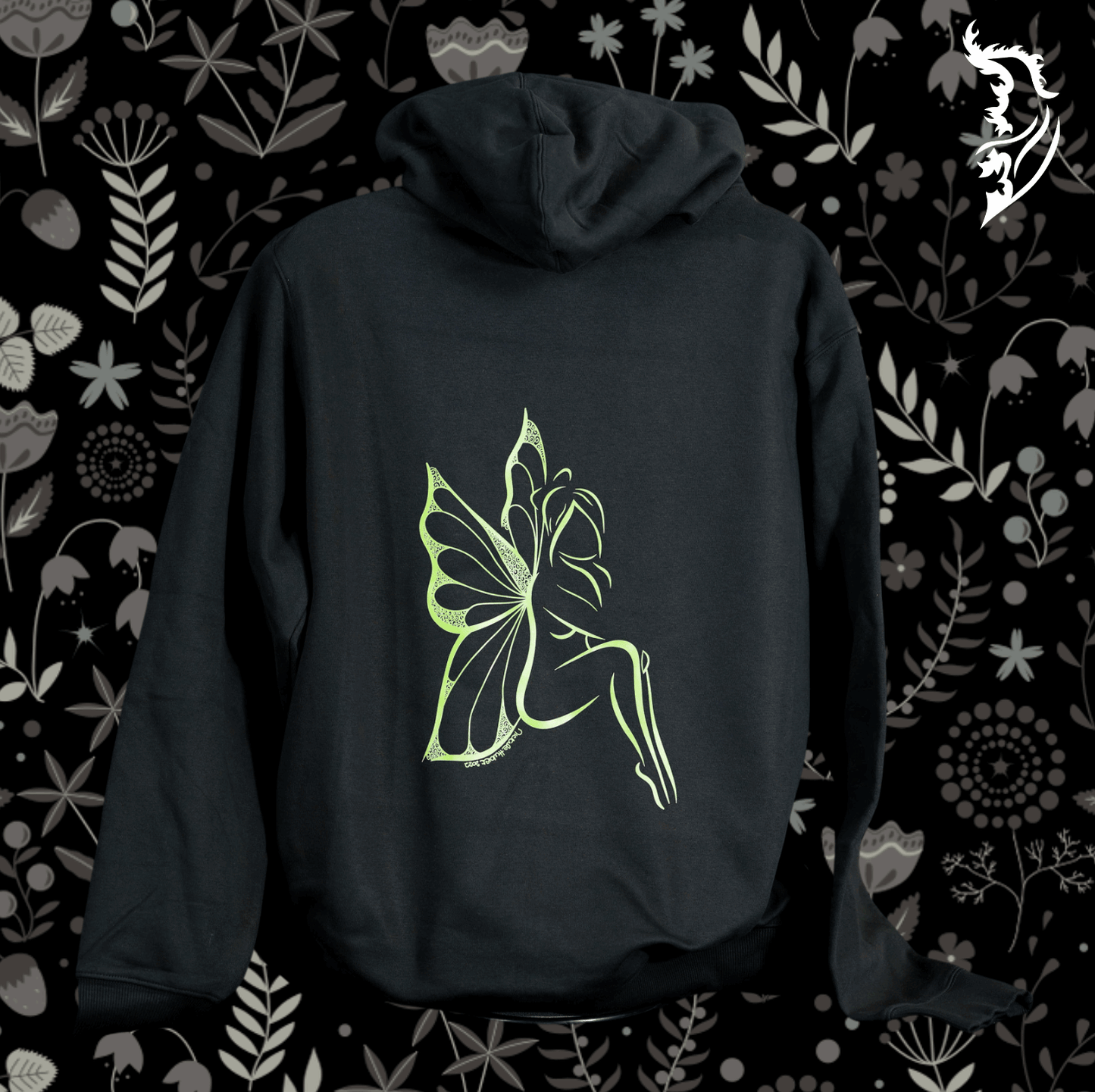 Butterfly Fairy Zip Up Fleece - Lined Hoodie