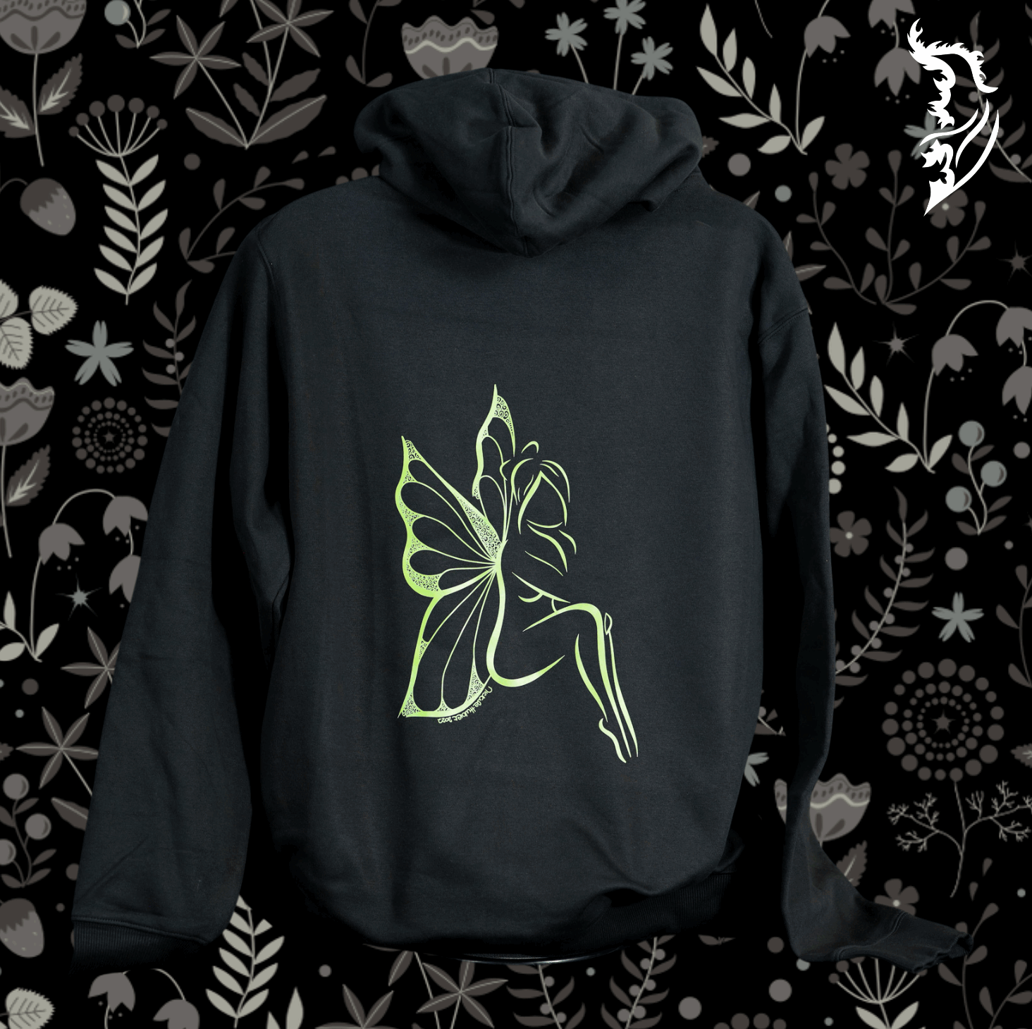 Butterfly Fairy Zip Up Fleece - Lined Hoodie
