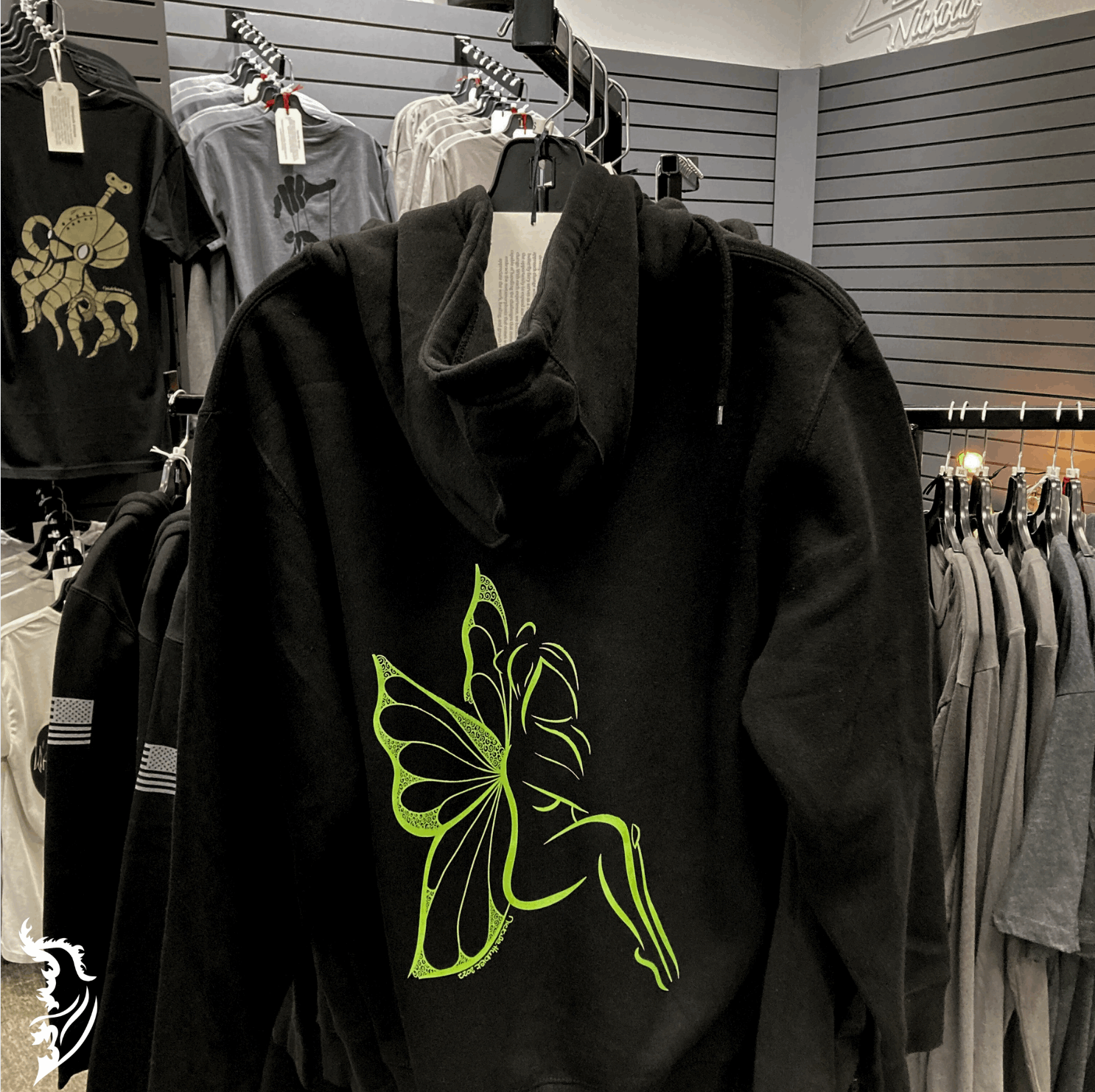 Butterfly Fairy Zip Up Fleece - Lined Hoodie