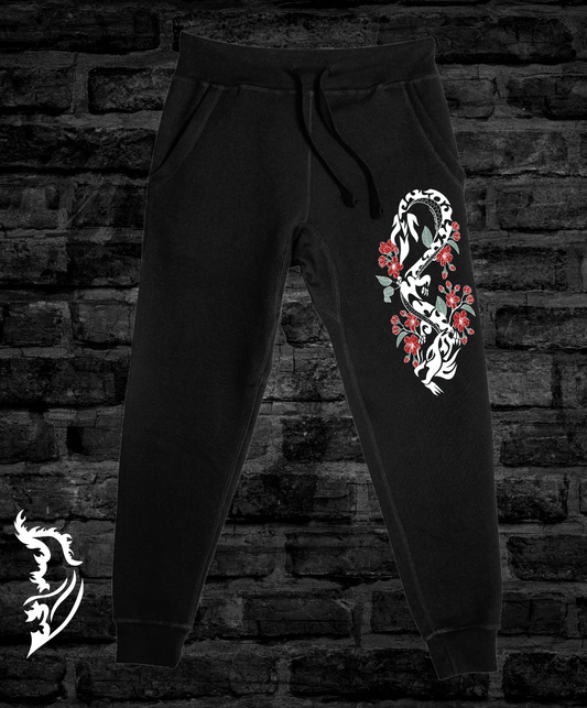Cherry Blossom Dragon Joggers