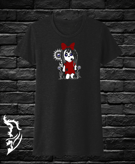 Creepy Doll Ladies T-Shirt