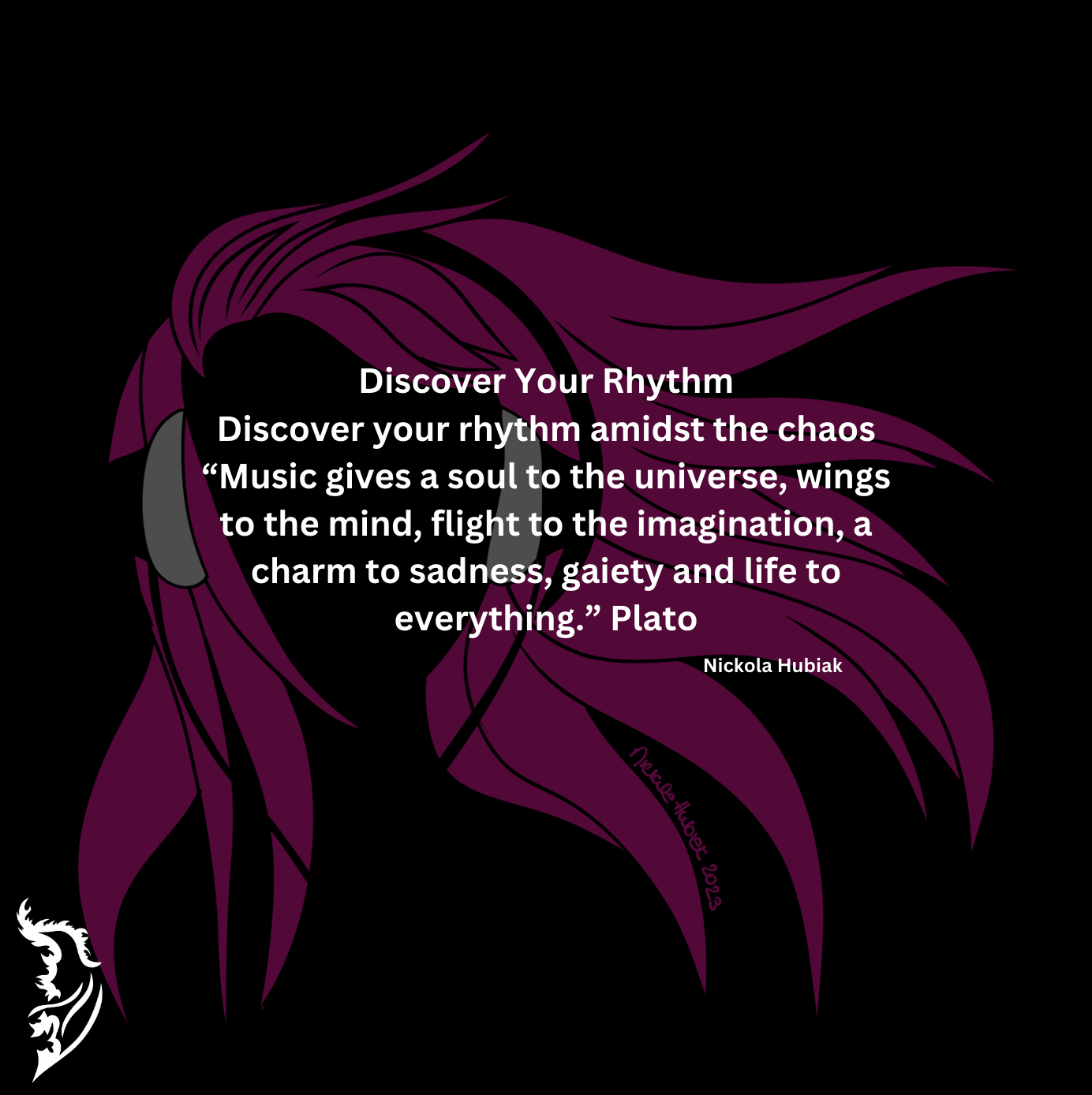Discover Your Rhythm Hand - drawn Fleece Hoodie