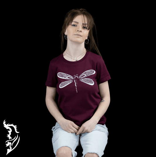 Dragonfly Hand - drawn Ladies Tee