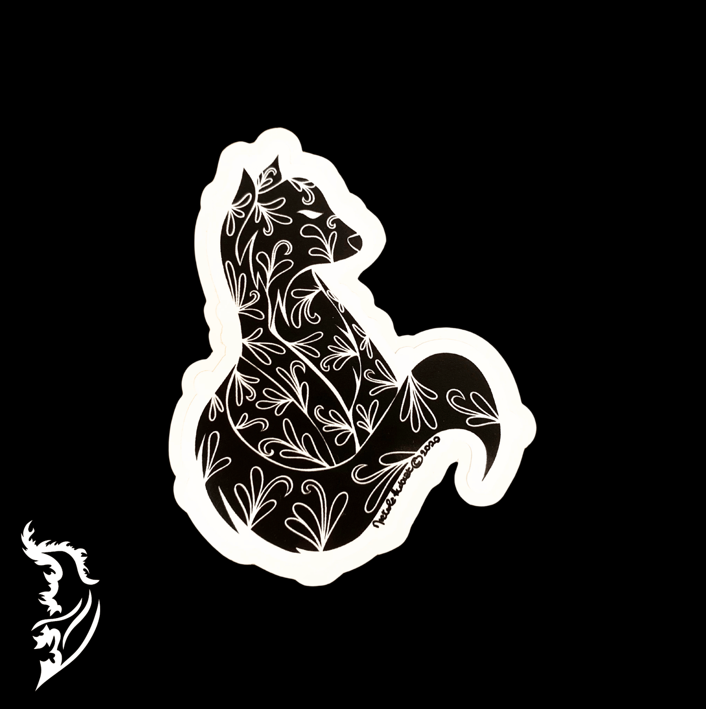Fox Hand - drawn Vinyl Sticker