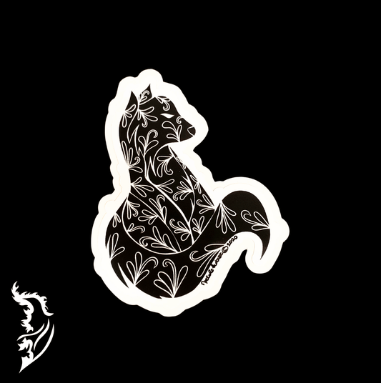 Fox Hand - drawn Vinyl Sticker