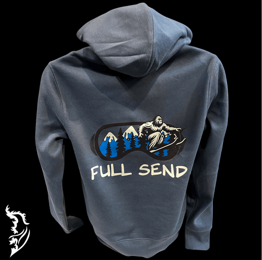 Full Send - Sasquatch Steel Blue Hoodie