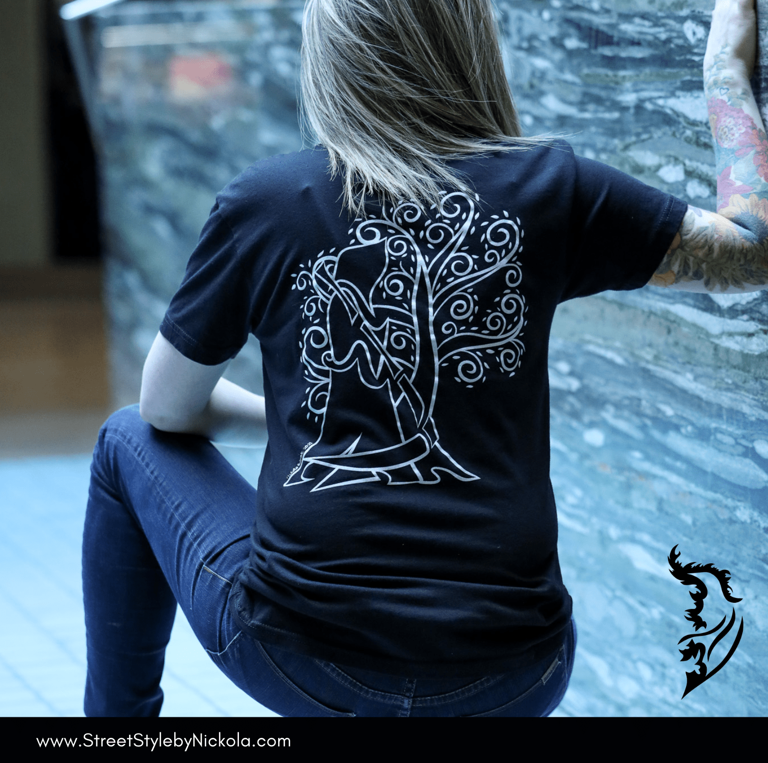 Grim Reaper - Tree of Life Hand - drawn T-Shirt | Men's