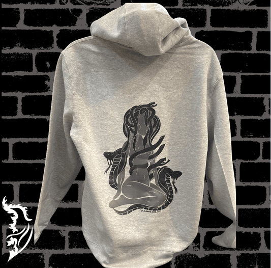 Medusa Hand - drawn Fleece Hoodie