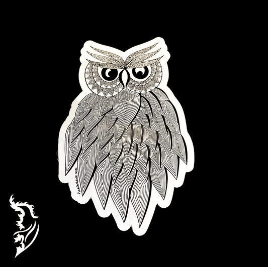 Owl Vinyl Sticker