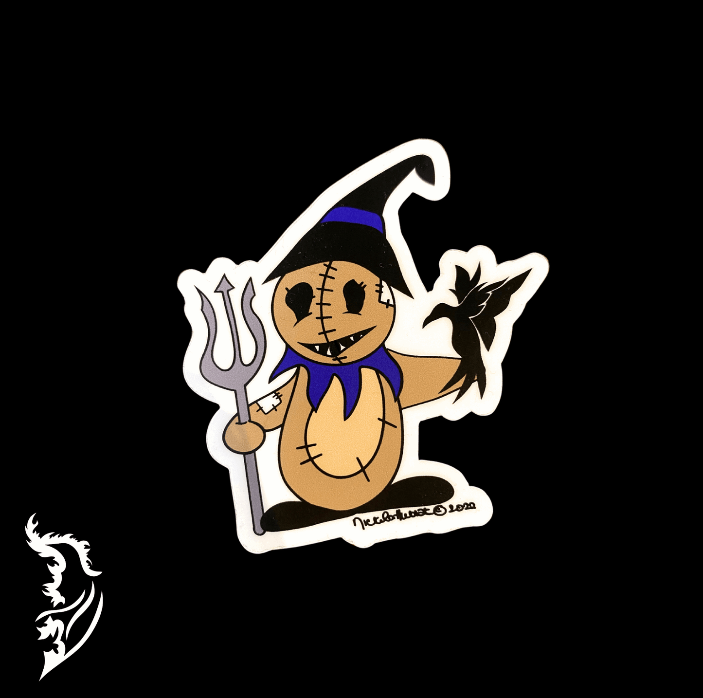 Scarecrow Hand - drawn Vinyl Sticker