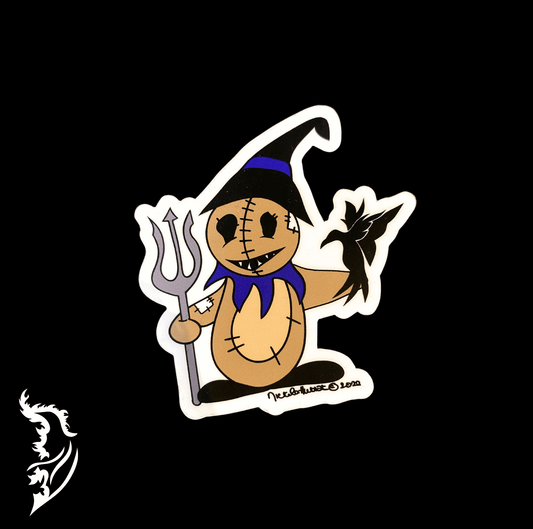 Scarecrow Hand - drawn Vinyl Sticker