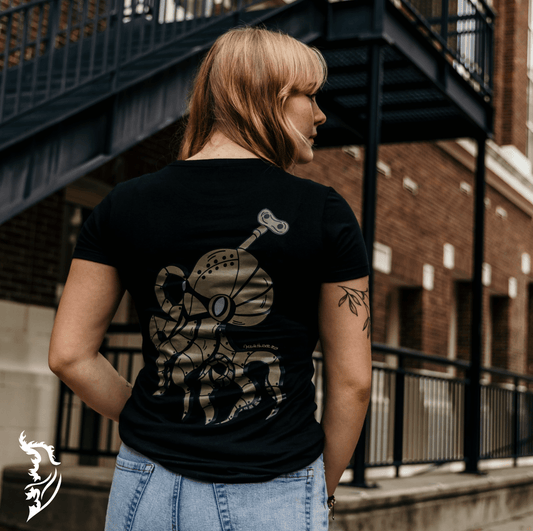 Steampunk Octopus Hand - drawn T-Shirt | Ladies