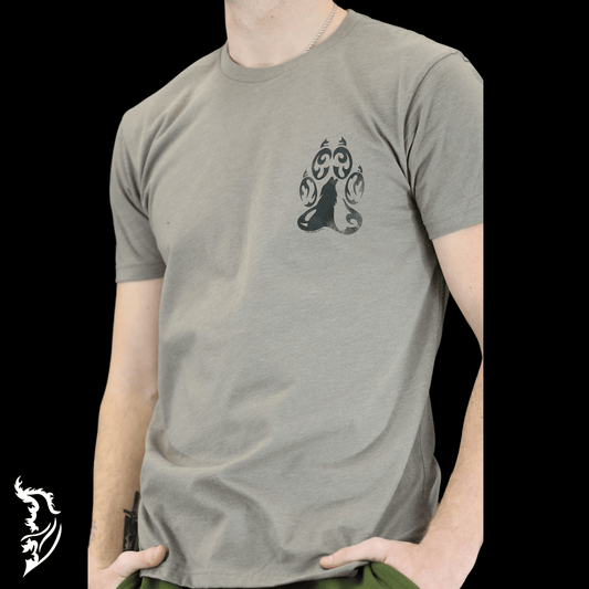The Wolf Hand - drawn Men's T-Shirt