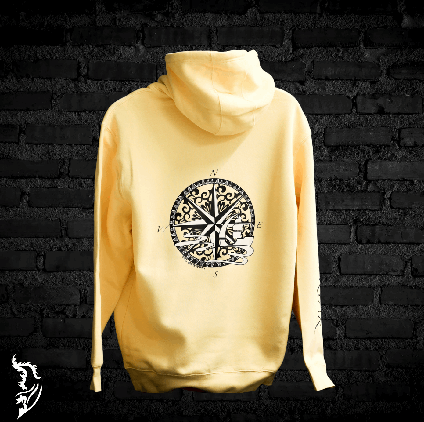 Wander Far Hand - drawn Hoodie