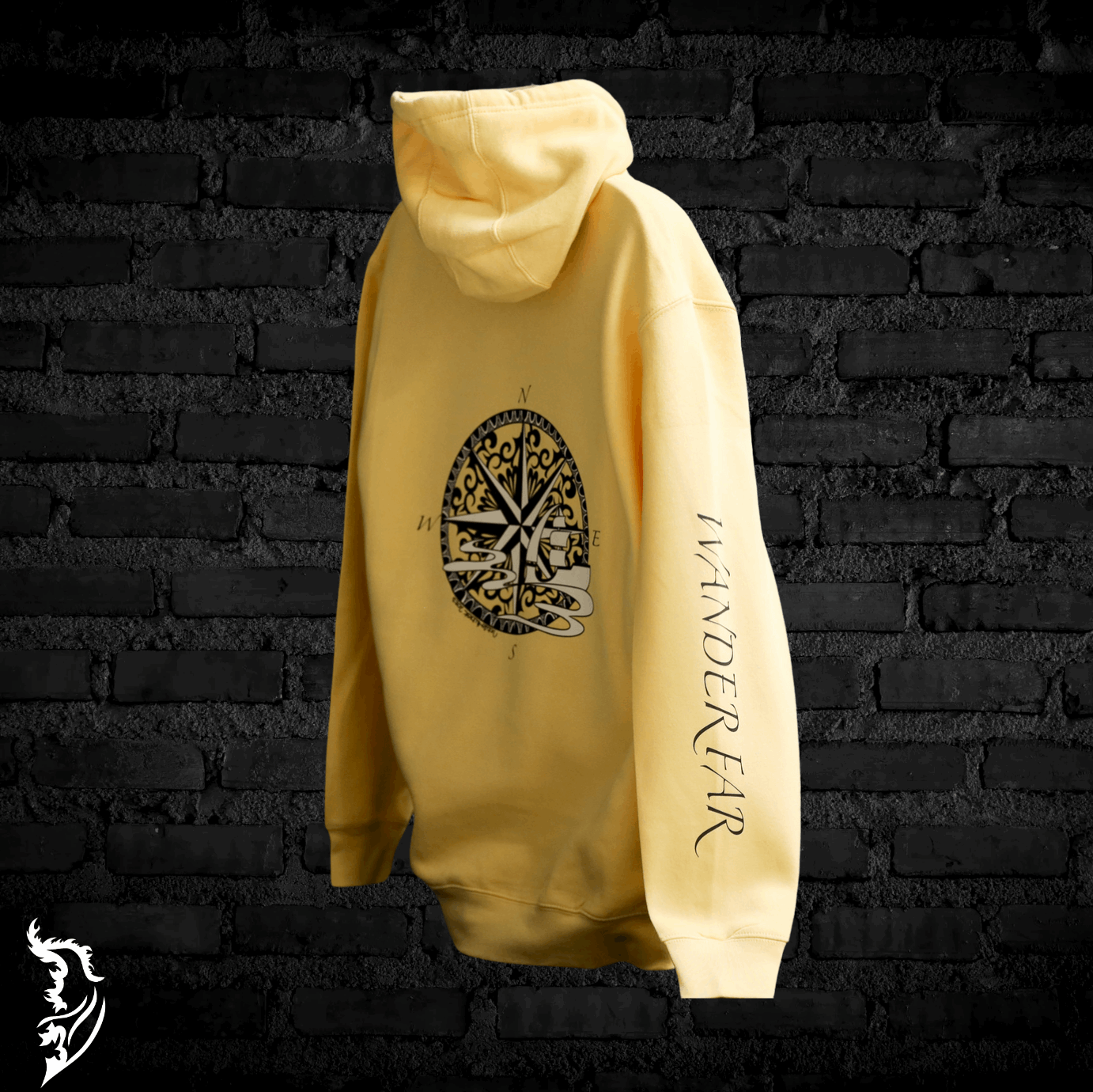 Wander Far Hand - drawn Hoodie