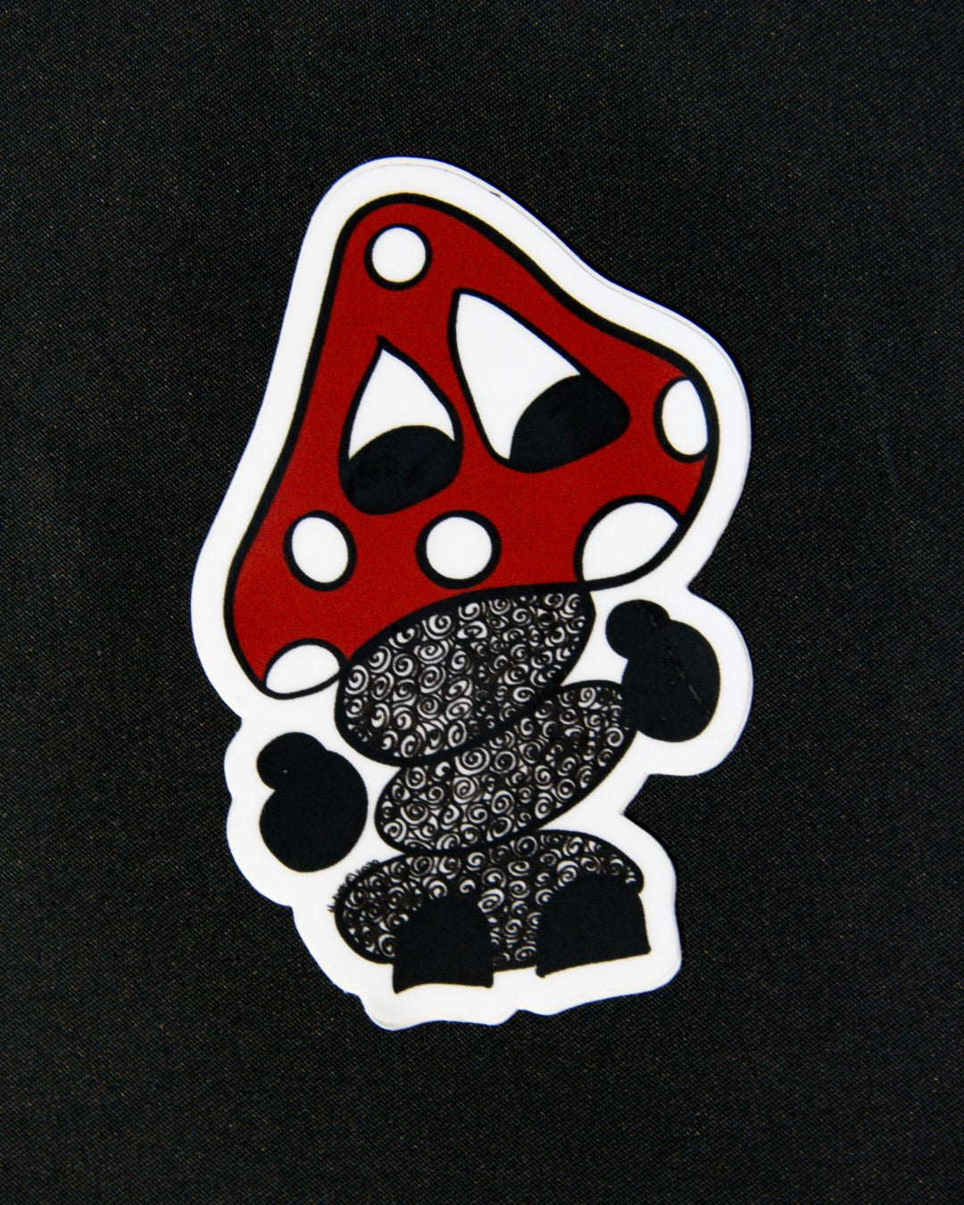 Fun Guy (Mushroom) Hand-drawn Vinyl Sticker