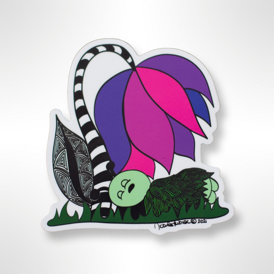 Sleeping Bug Vinyl Sticker