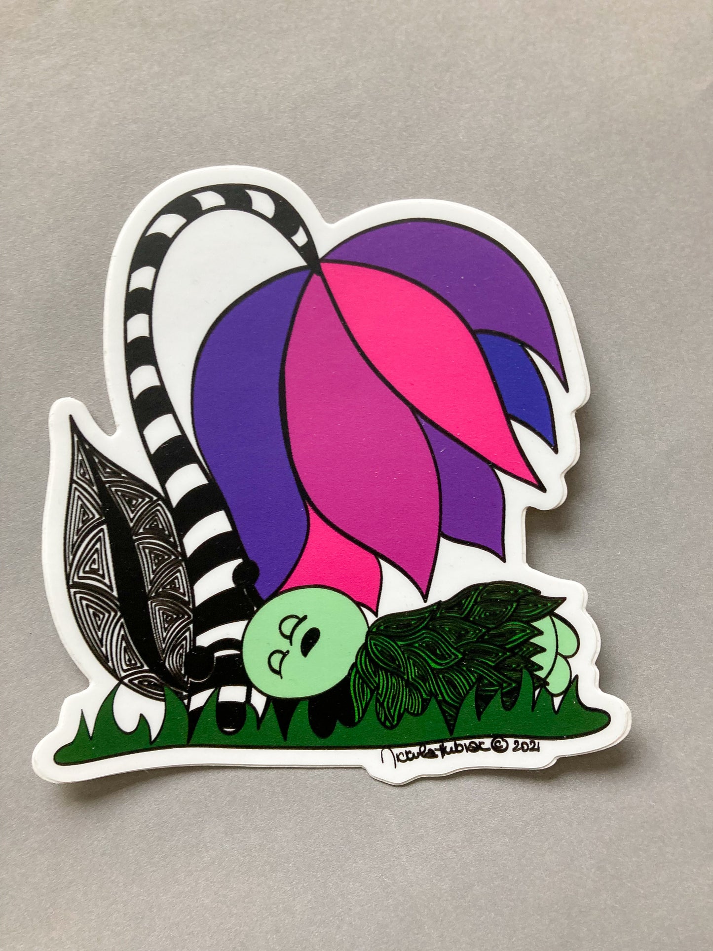 Sleeping Bug Vinyl Sticker