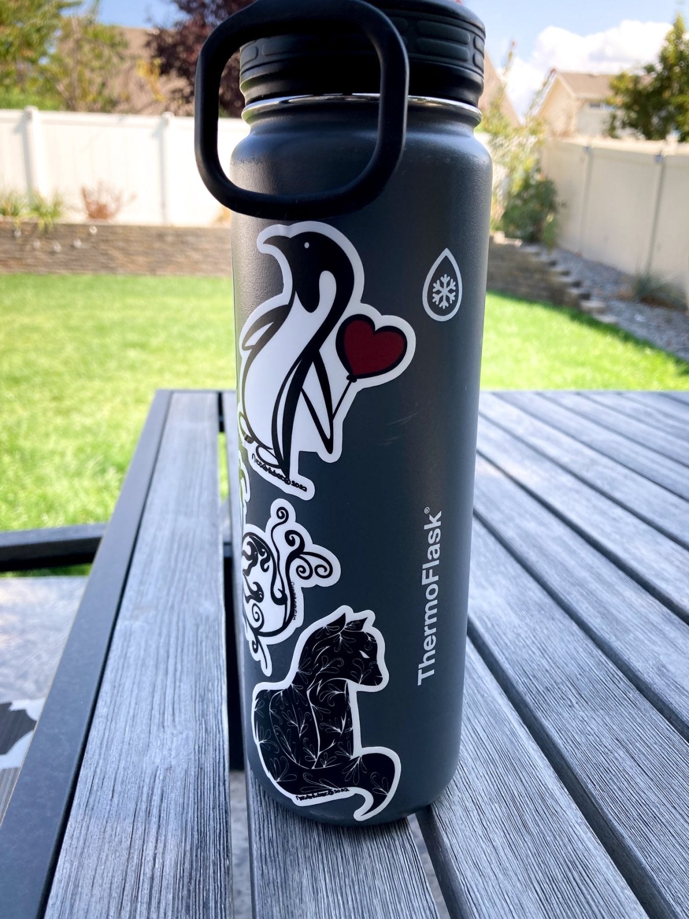 Fox Hand - drawn Vinyl Sticker