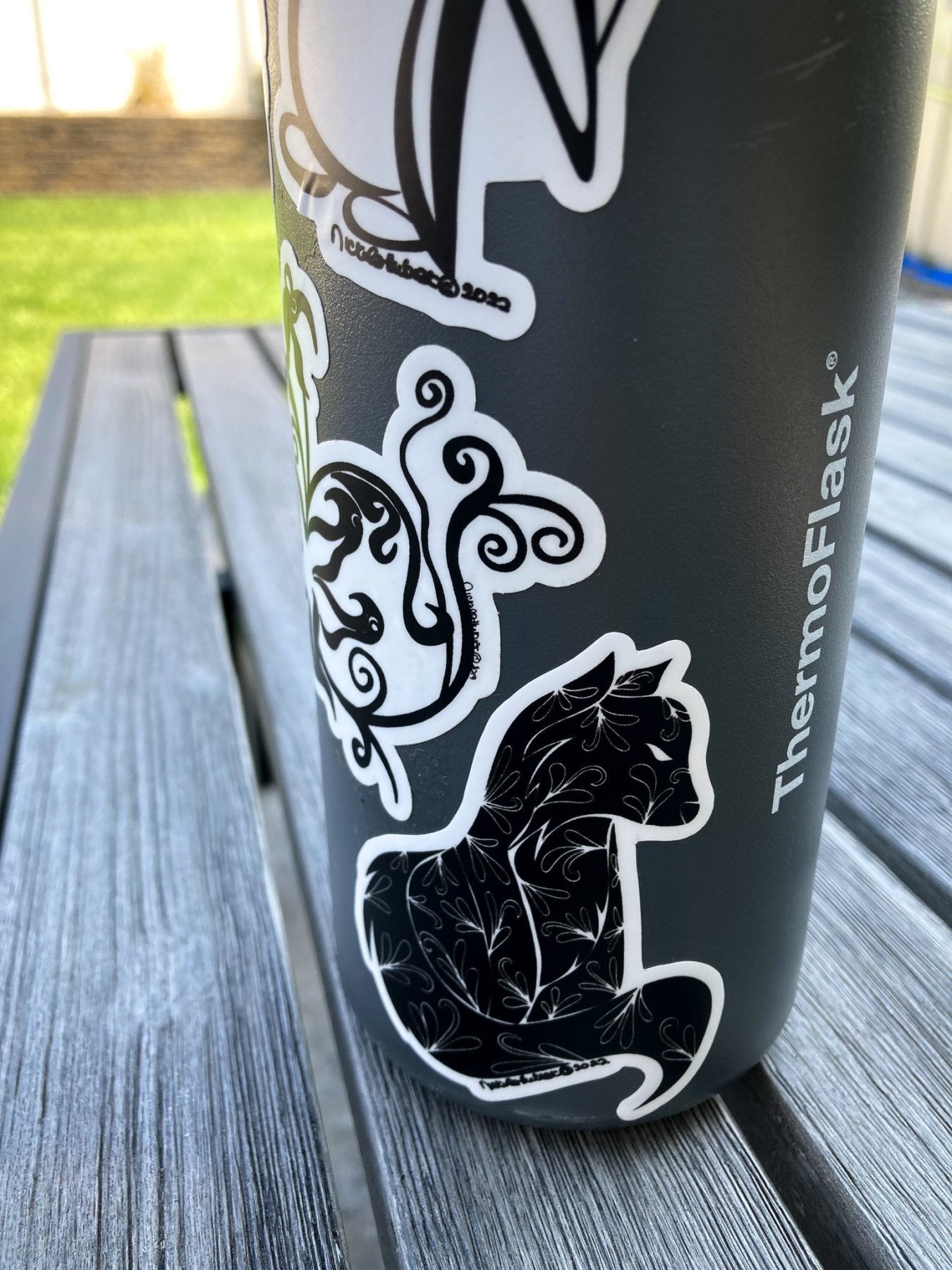 Fox Hand - drawn Vinyl Sticker